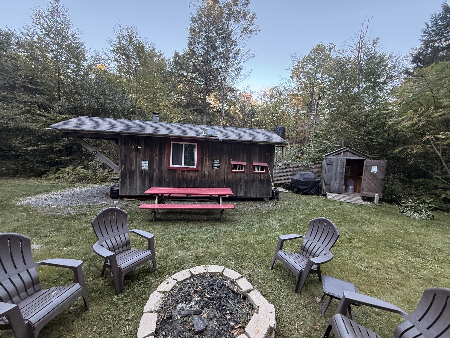 The camp - fire pit, Adirondack chairs, and plenty of quiet