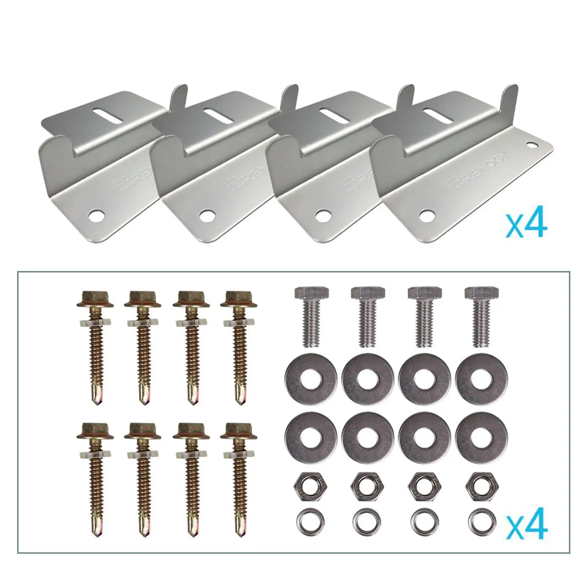 Renogy solar panel Z bracket mounting set